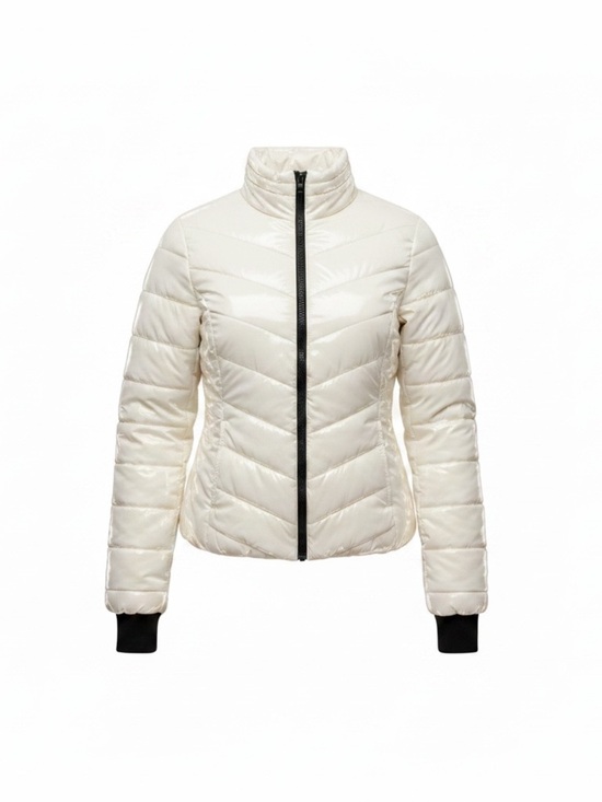 Aeropostale Jackets & Blazers - Live Love Dream Cream/White Quilted Puffer Jacket Small Ivory Winter Coat